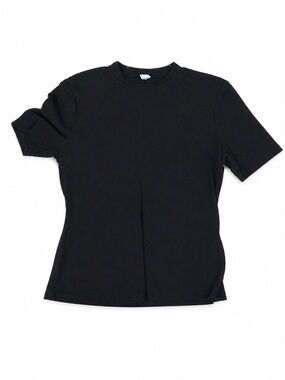 Mossimo Supply Co. Ribbed Black Short Sleeve Tee